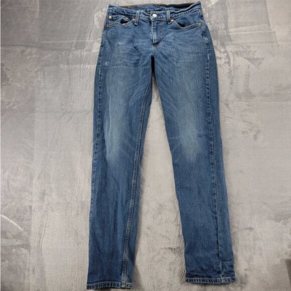 Levi's 511 Jeans Men's 30x34 Blue Straight Leg Dark Wash Workwear Denim - Picture 1 of 7